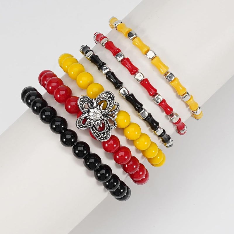 Lonext Halloween Bracelets Stackable Heishi Beaded Stretch Bracelets - Image 2